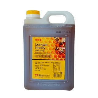 調和龍眼蜂蜜(中/黃蓋) 3KG - 整箱10入